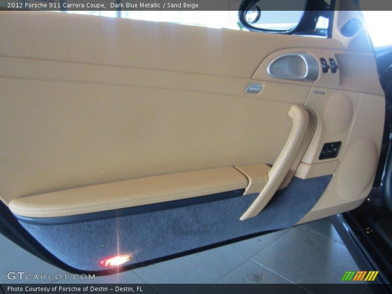 Dark Blue Metallic / Sand Beige 2012 Porsche 911 Carrera Coupe