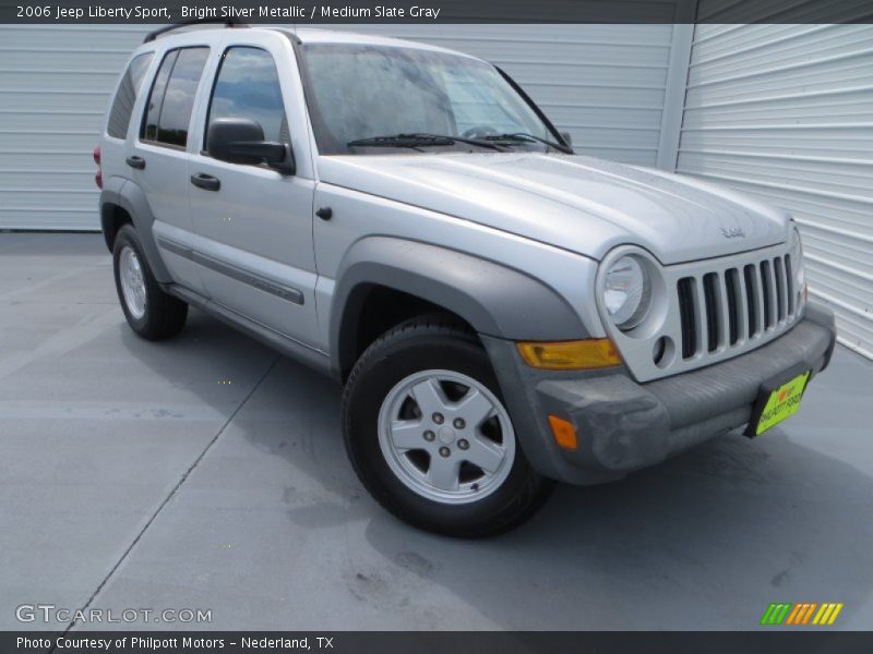 Bright Silver Metallic / Medium Slate Gray 2006 Jeep Liberty Sport