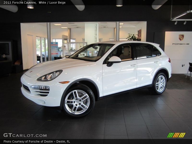 White / Luxor Beige 2013 Porsche Cayenne