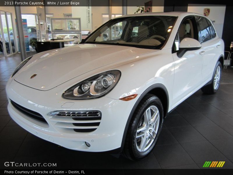 White / Luxor Beige 2013 Porsche Cayenne