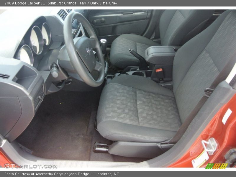 Sunburst Orange Pearl / Dark Slate Gray 2009 Dodge Caliber SE