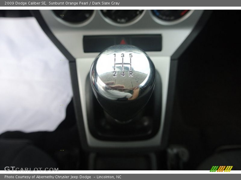 Sunburst Orange Pearl / Dark Slate Gray 2009 Dodge Caliber SE