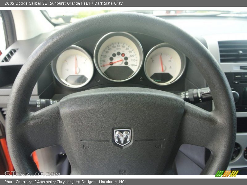 Sunburst Orange Pearl / Dark Slate Gray 2009 Dodge Caliber SE