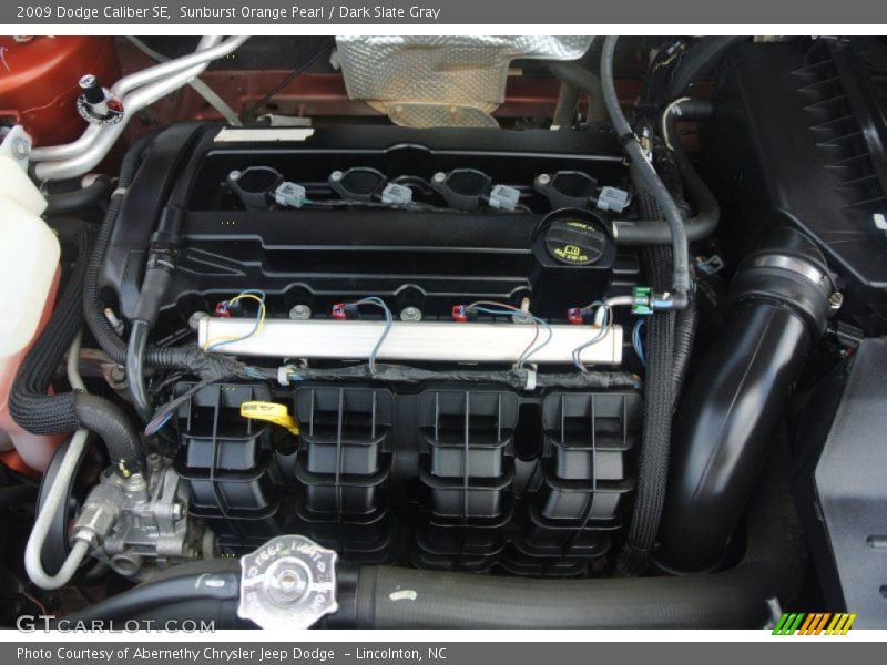 Sunburst Orange Pearl / Dark Slate Gray 2009 Dodge Caliber SE