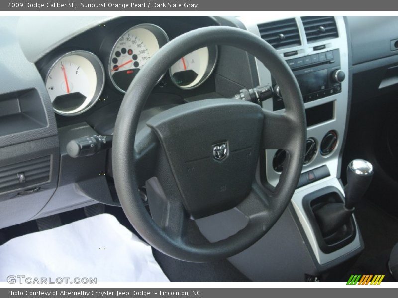 Sunburst Orange Pearl / Dark Slate Gray 2009 Dodge Caliber SE