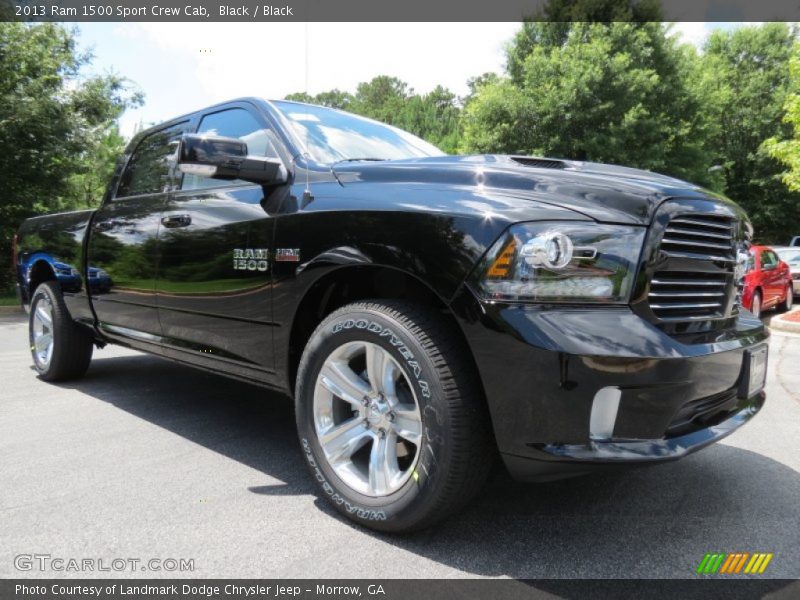 Black / Black 2013 Ram 1500 Sport Crew Cab