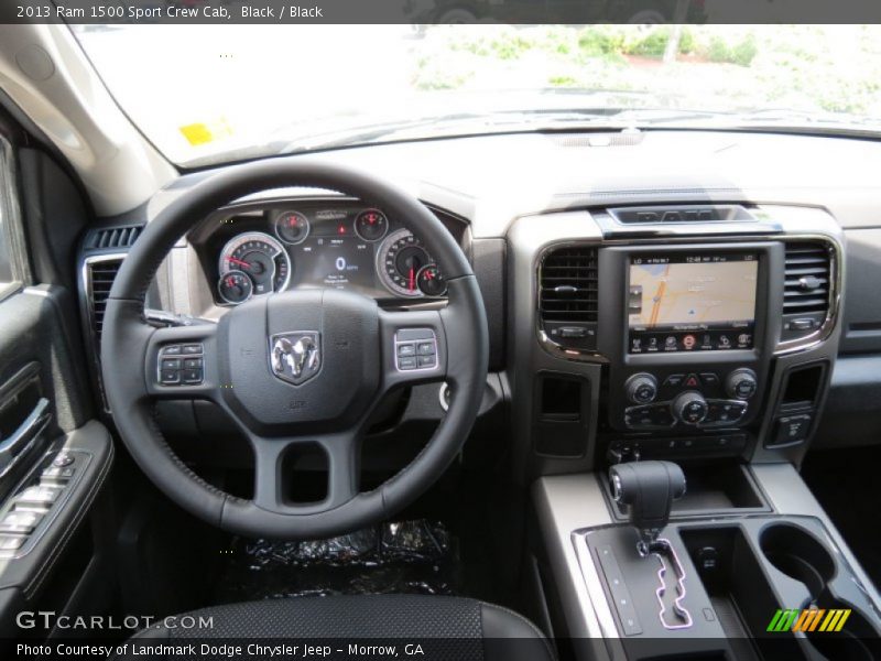 Black / Black 2013 Ram 1500 Sport Crew Cab