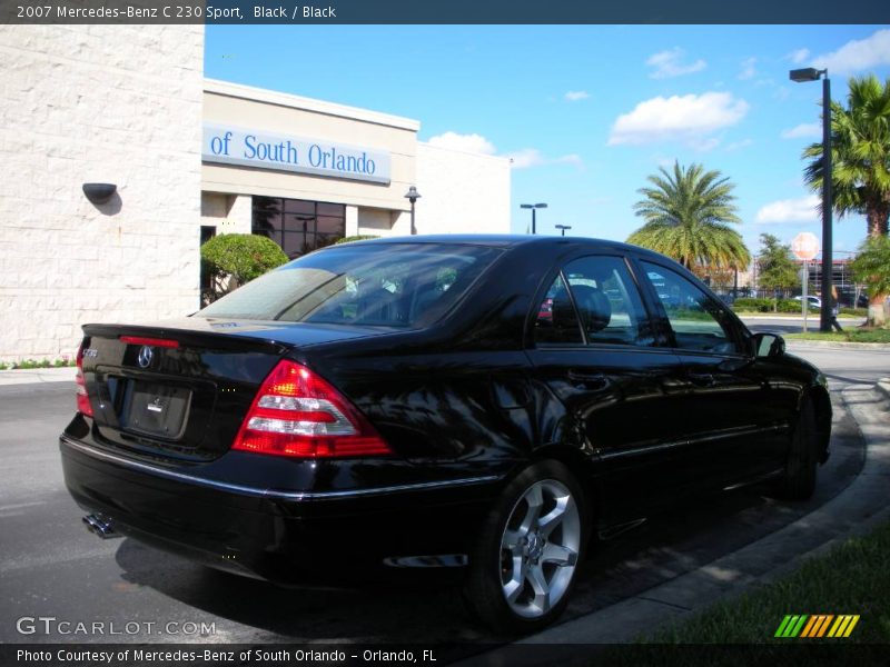 Black / Black 2007 Mercedes-Benz C 230 Sport