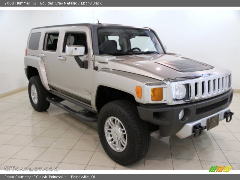 Boulder Gray Metallic / Ebony Black 2008 Hummer H3
