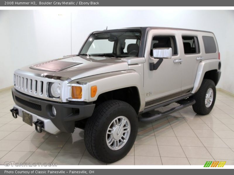 Boulder Gray Metallic / Ebony Black 2008 Hummer H3