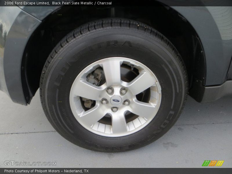 Black Pearl Slate Metallic / Charcoal 2008 Ford Escape Limited