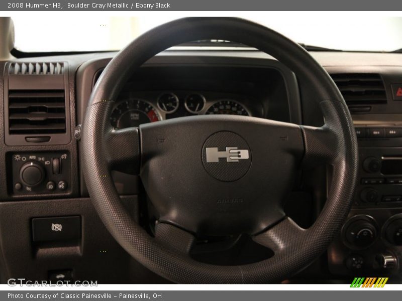 Boulder Gray Metallic / Ebony Black 2008 Hummer H3