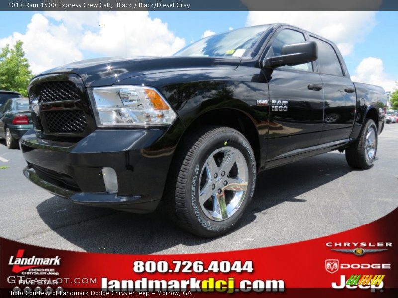 Black / Black/Diesel Gray 2013 Ram 1500 Express Crew Cab