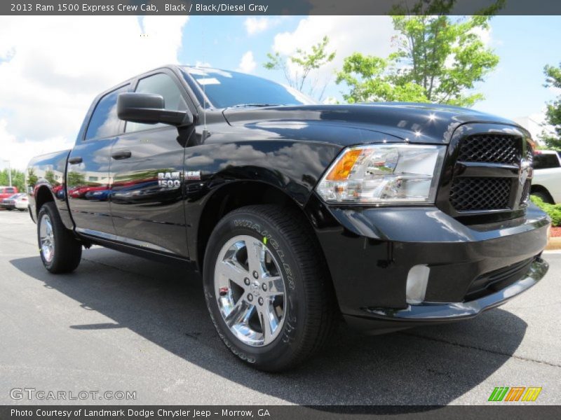 Black / Black/Diesel Gray 2013 Ram 1500 Express Crew Cab