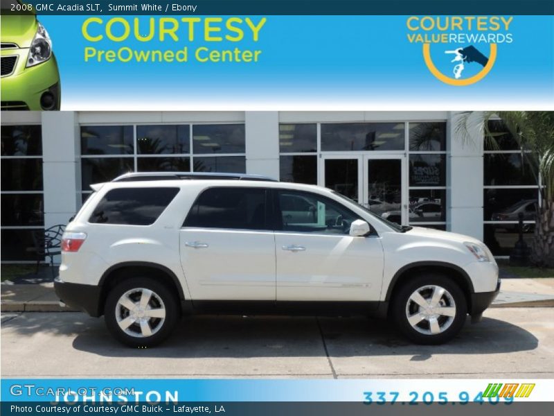 Summit White / Ebony 2008 GMC Acadia SLT