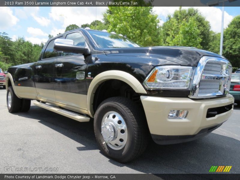 Black / Black/Cattle Tan 2013 Ram 3500 Laramie Longhorn Crew Cab 4x4