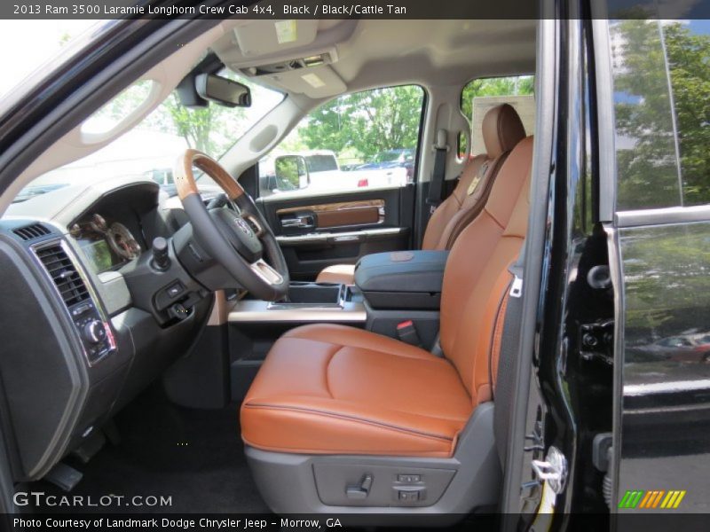  2013 3500 Laramie Longhorn Crew Cab 4x4 Black/Cattle Tan Interior