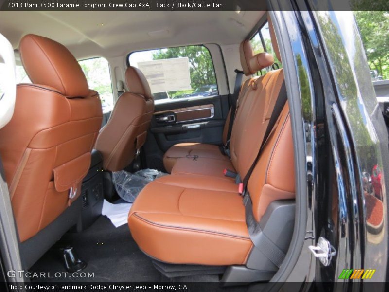 Rear Seat of 2013 3500 Laramie Longhorn Crew Cab 4x4