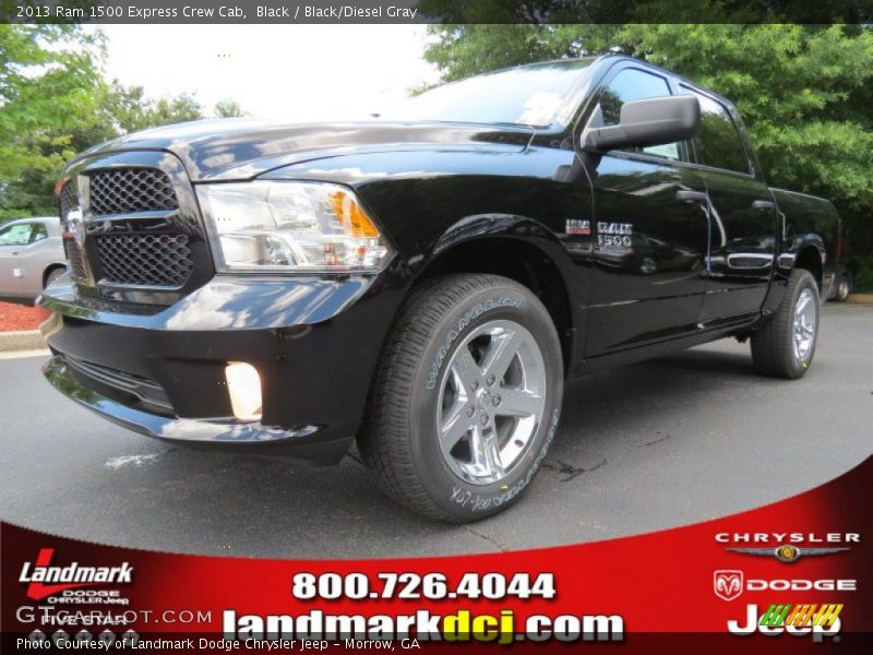Black / Black/Diesel Gray 2013 Ram 1500 Express Crew Cab