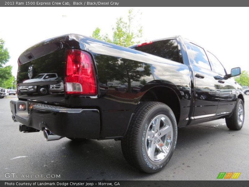 Black / Black/Diesel Gray 2013 Ram 1500 Express Crew Cab
