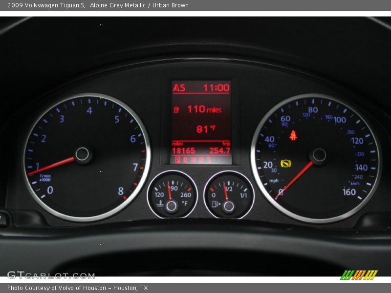 Alpine Grey Metallic / Urban Brown 2009 Volkswagen Tiguan S