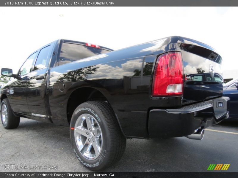 Black / Black/Diesel Gray 2013 Ram 1500 Express Quad Cab
