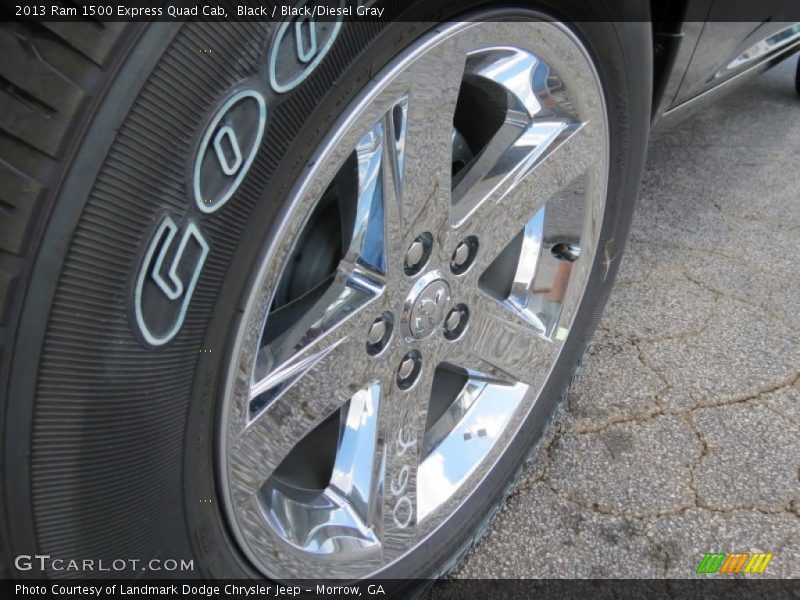 Black / Black/Diesel Gray 2013 Ram 1500 Express Quad Cab