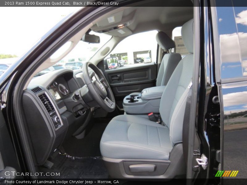 Black / Black/Diesel Gray 2013 Ram 1500 Express Quad Cab
