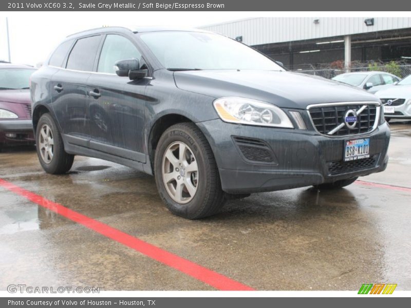 Savile Grey Metallic / Soft Beige/Esspresso Brown 2011 Volvo XC60 3.2