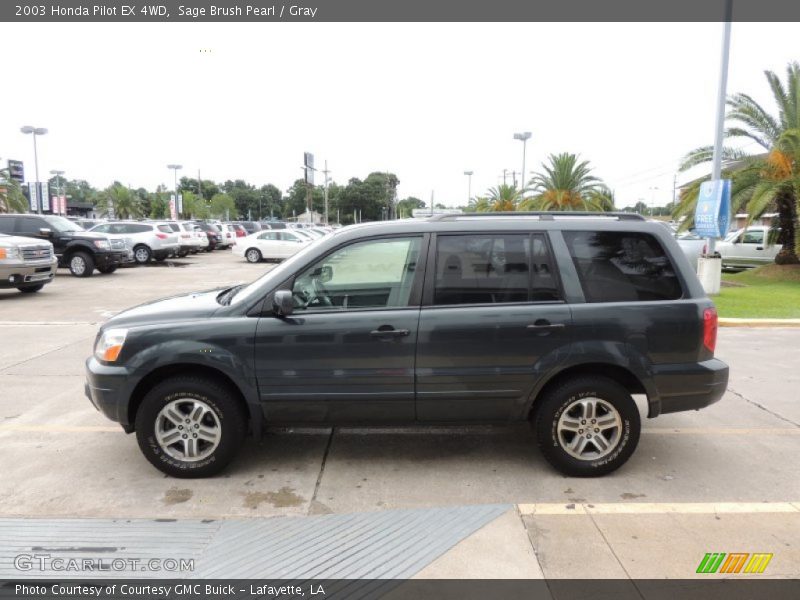 Sage Brush Pearl / Gray 2003 Honda Pilot EX 4WD