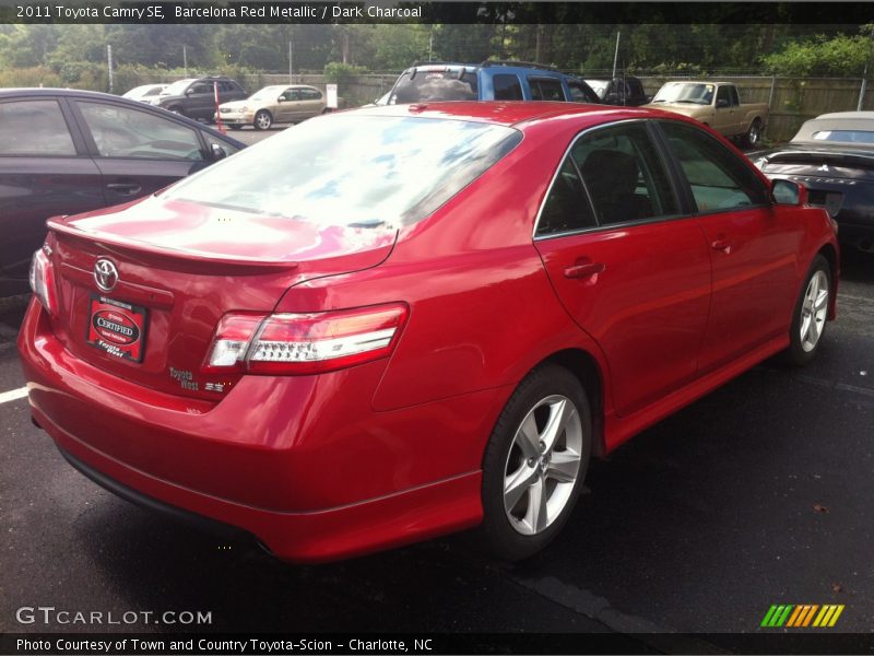 Barcelona Red Metallic / Dark Charcoal 2011 Toyota Camry SE