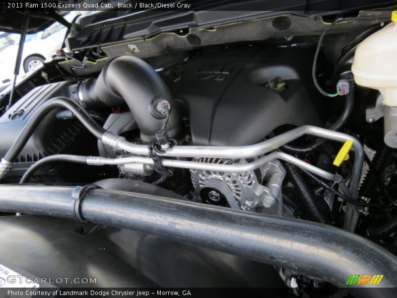 Black / Black/Diesel Gray 2013 Ram 1500 Express Quad Cab