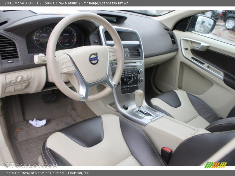 Savile Grey Metallic / Soft Beige/Esspresso Brown 2011 Volvo XC60 3.2