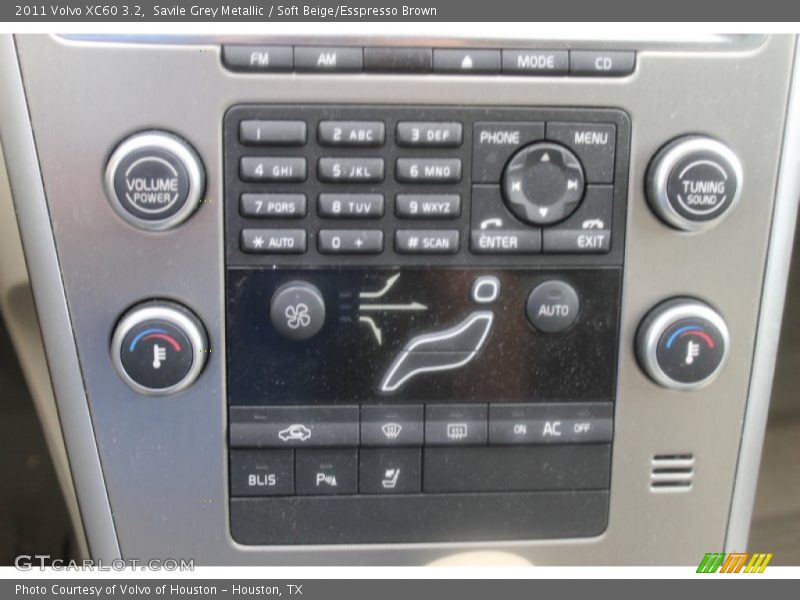 Savile Grey Metallic / Soft Beige/Esspresso Brown 2011 Volvo XC60 3.2
