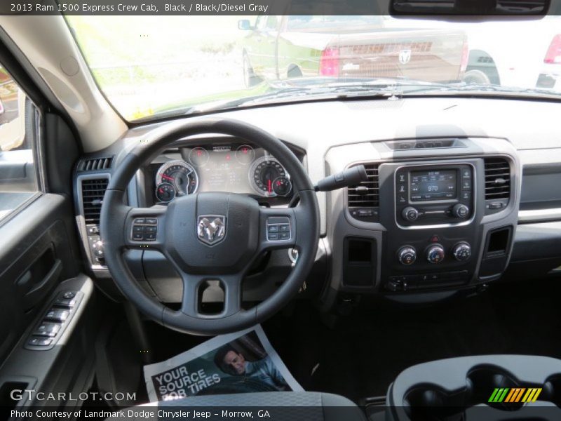 Black / Black/Diesel Gray 2013 Ram 1500 Express Crew Cab