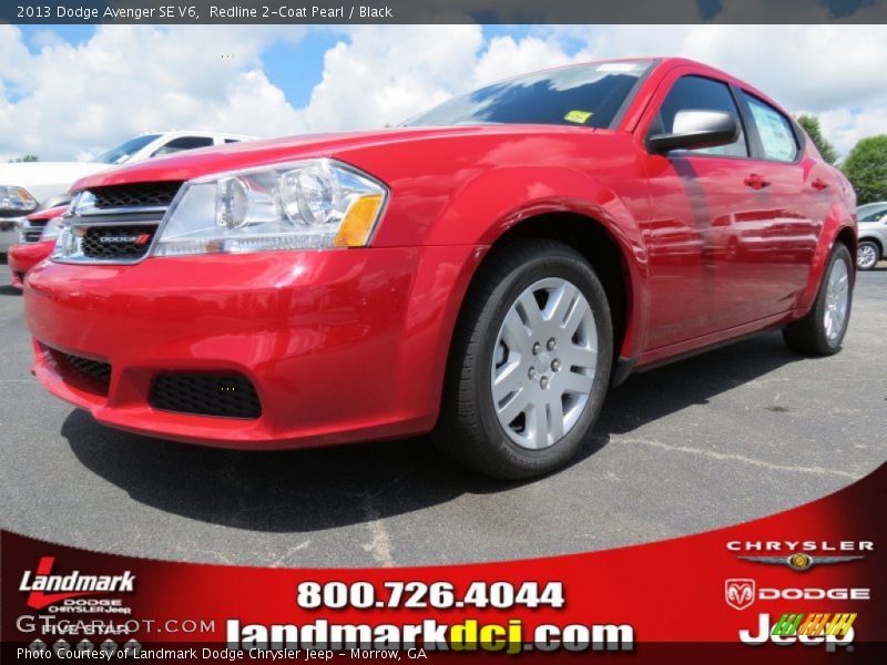 Redline 2-Coat Pearl / Black 2013 Dodge Avenger SE V6