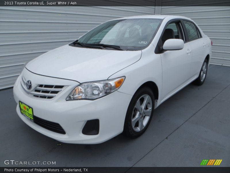 Super White / Ash 2013 Toyota Corolla LE