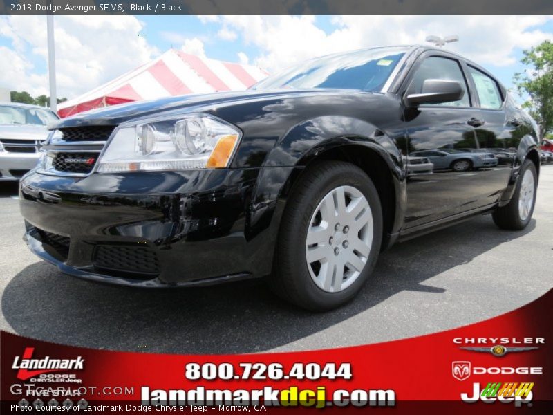 Black / Black 2013 Dodge Avenger SE V6