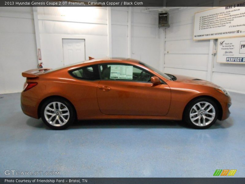 Catalunya Copper / Black Cloth 2013 Hyundai Genesis Coupe 2.0T Premium
