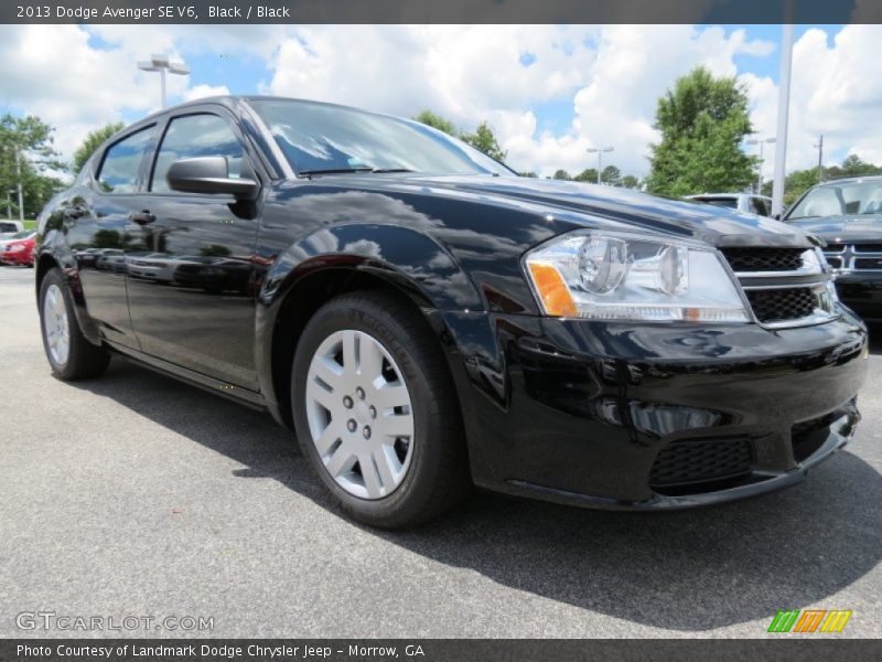 Black / Black 2013 Dodge Avenger SE V6