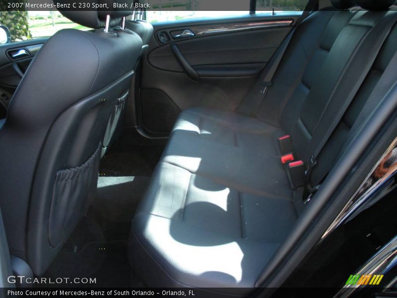 Black / Black 2007 Mercedes-Benz C 230 Sport