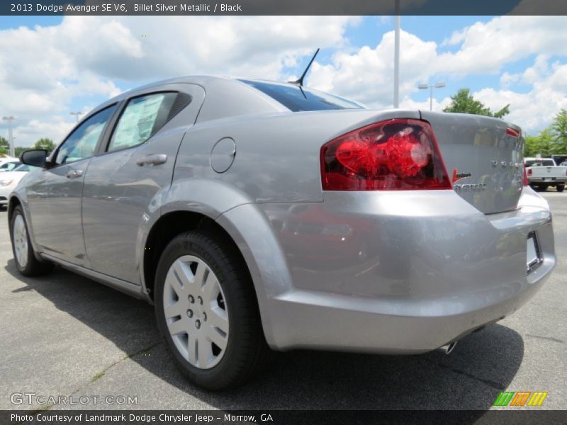 Billet Silver Metallic / Black 2013 Dodge Avenger SE V6