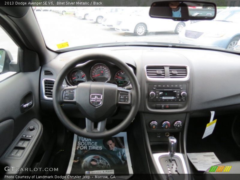 Billet Silver Metallic / Black 2013 Dodge Avenger SE V6