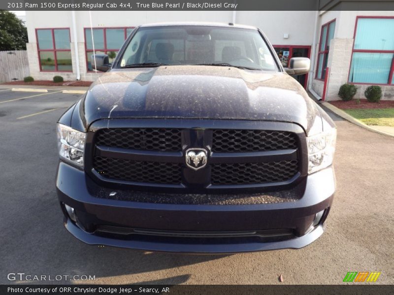 True Blue Pearl / Black/Diesel Gray 2013 Ram 1500 Express Regular Cab 4x4