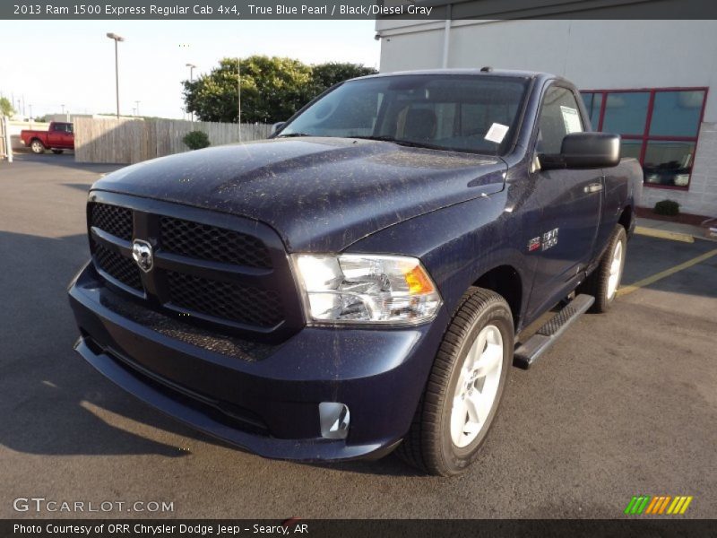 True Blue Pearl / Black/Diesel Gray 2013 Ram 1500 Express Regular Cab 4x4