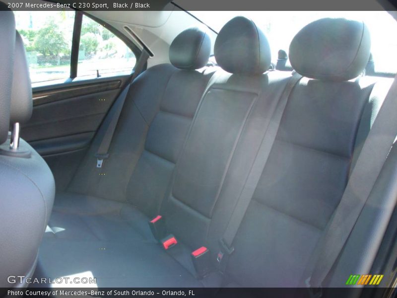 Black / Black 2007 Mercedes-Benz C 230 Sport