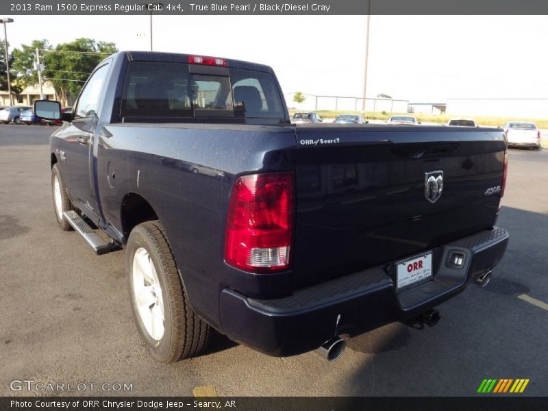 True Blue Pearl / Black/Diesel Gray 2013 Ram 1500 Express Regular Cab 4x4