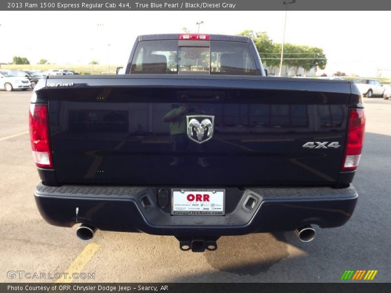 True Blue Pearl / Black/Diesel Gray 2013 Ram 1500 Express Regular Cab 4x4