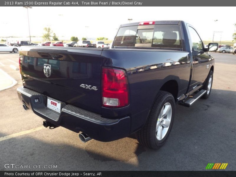 True Blue Pearl / Black/Diesel Gray 2013 Ram 1500 Express Regular Cab 4x4