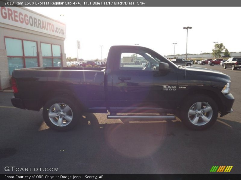 True Blue Pearl / Black/Diesel Gray 2013 Ram 1500 Express Regular Cab 4x4